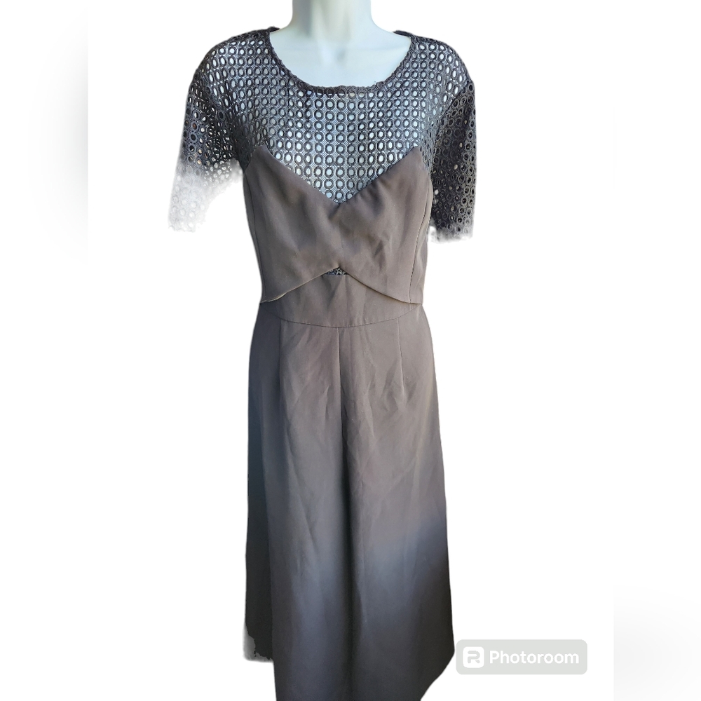 NWT River Island Black Eyelet Wide Leg Jumpsuit Size 18
